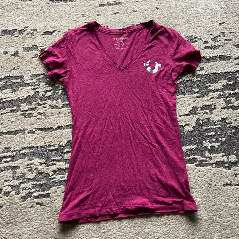 True Religion V Neck T-Shirt